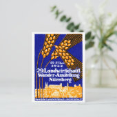 1922 Landbouwtentoonstelling van Neurenberg Briefkaart (Staand voorkant)