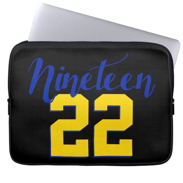 1922-laptophoes laptop sleeve (Voorkant)