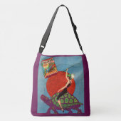 1922 Murad sigarettendame rijder reuzenschildpad Crossbody Tas (Achterkant)