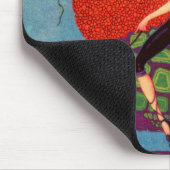 1922 Murad sigarettendame rijder reuzenschildpad Muismat (Hoek)