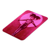 1922 oddball film star get-up - roze magneet (Linkerzijde)