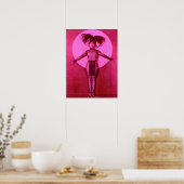 1922 oddball film star get-up - roze poster (Keuken)