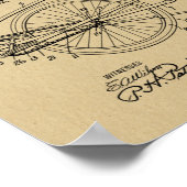 1922  pedaalvormig ontwerp voor fietspatroon — Kun Poster (Hoek)