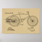 1922  pedaalvormig ontwerp voor fietspatroon — Kun Poster (Voorkant)
