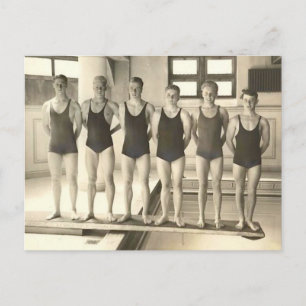 1922 Swim Team Briefkaart