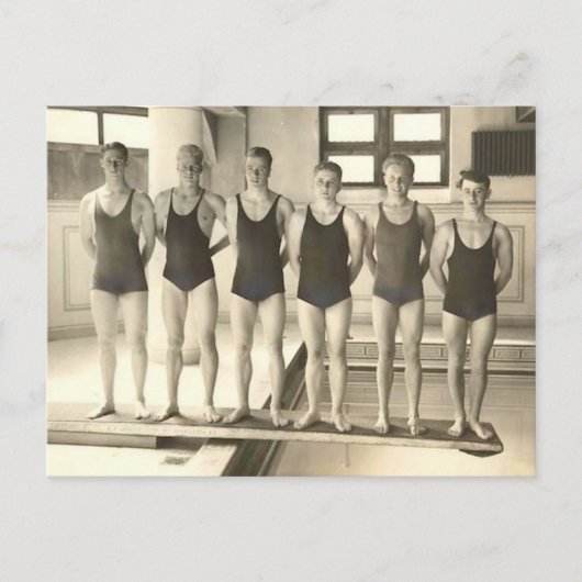1922 Swim Team Briefkaart (Voorkant)