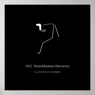 1922 Tutankhamun Ontdekking Minimalist Poster