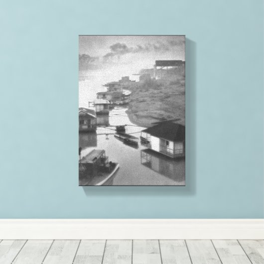 1922  zwarte en witte fornuizen canvas afdruk (Insitu (Houten vloer))