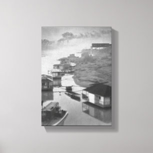 1922 zwarte en witte fornuizen canvas afdruk