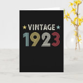  1923 100e verjaardag Gift 100 jaar oud Kaart (Gele Bloem)