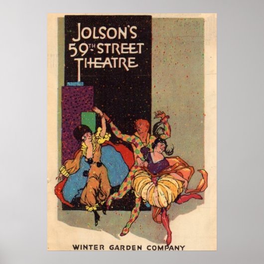 1923 Al Jolson's theaterbedekking Poster (Voorkant)