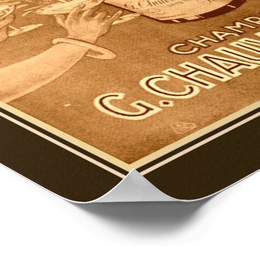 1923 Art Deco Champagne Ad Poster (Hoek)