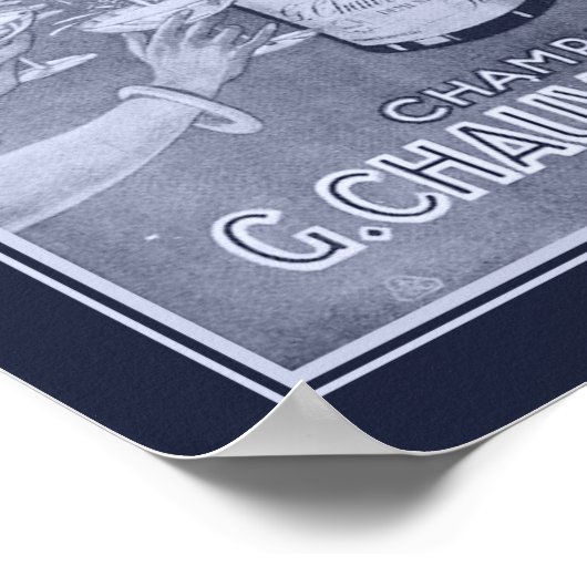 1923 Art Deco Champagne en Poster (Hoek)