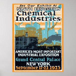 1923 Chemische Industrie Expositie Poster