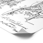 1923  Chiropractic Table Patent Art-afdrukken Poster (Hoek)