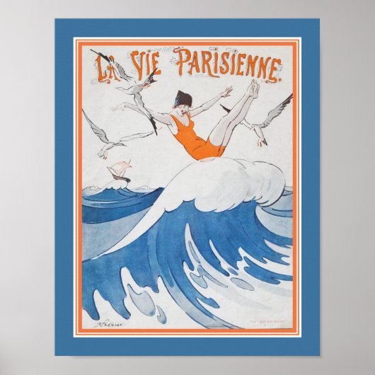 1923 Deco La Vie Parisienne Hoesje Poster (Voorkant)
