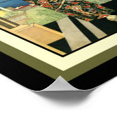 1923 Elite Styles Art Deco Mode Afdrukken 12 x 16 Poster (Hoek)