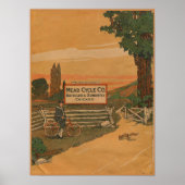 1923  fietsen en kunstvoorwerpen Poster (Voorkant)