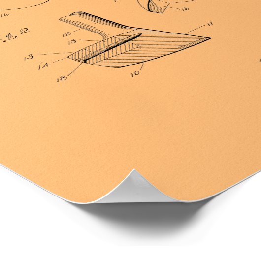 1923  Golf Club Patent Art Print (Hoek)