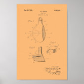 1923  Golf Club Patent Art Print (Voorkant)