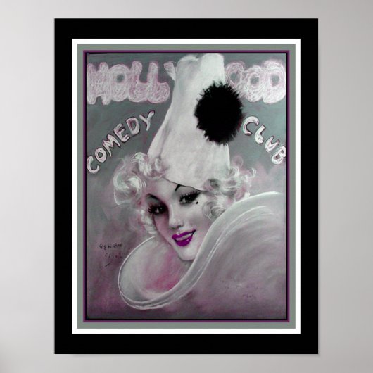 1923 Hollywood Comedy Club Poster (Voorkant)