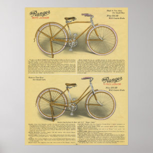 1923 Jongens Ranger Bicycle en Art Poster