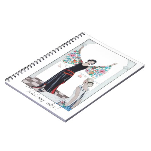 1923 "Kijk naar mijn vleugels!" Mode Illustratie Notitieboek (Linkerzijde)