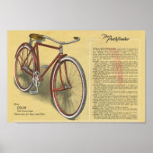 1923 Mannen Pathfinder-fiets en kunstmatig Poster (Voorkant)