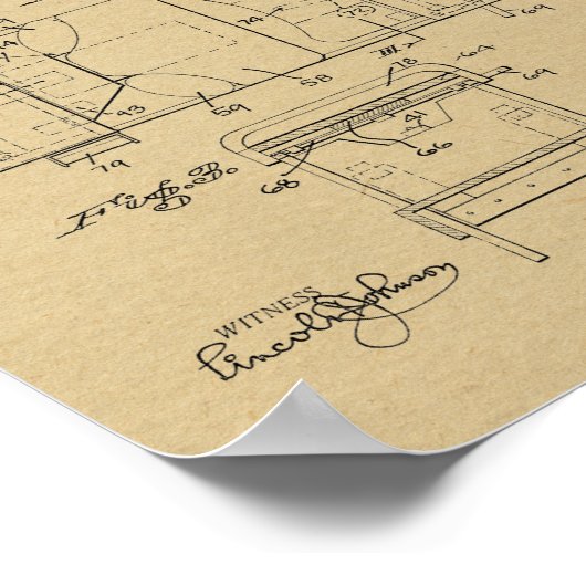 1923  Osteopathisch Tafelmodel Kunst Afdrukken Poster (Hoek)