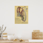 1923  Pathfinder-fiets en kunstartikel-Poster Poster (Keuken)