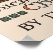 1923 Poster van een kerk met Glazen in lood raam. (Hoek)