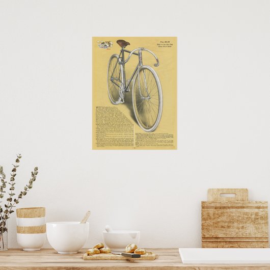 1923 Ranger Racer Bicycle en Art Poster (Keuken)