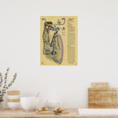1923  Ranger Superbe-fiets en art-Poster Poster (Keuken)