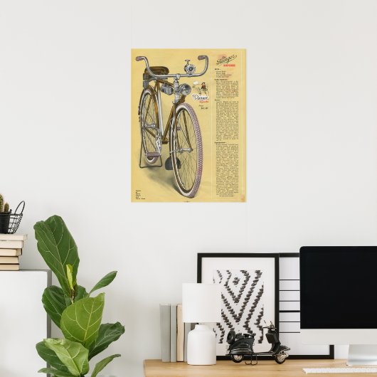 1923  Ranger Superbe-fiets en art-Poster Poster (Thuiskantoor)
