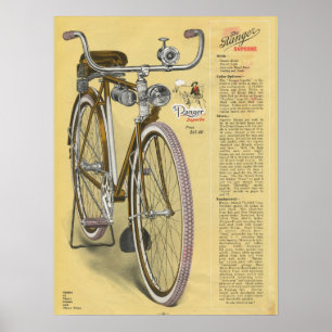 1923  Ranger Superbe-fiets en art-Poster Poster