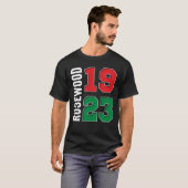 1923 Rosewood a Black Wall Street Geschiedenis T-shirt (Voorkant volledig)