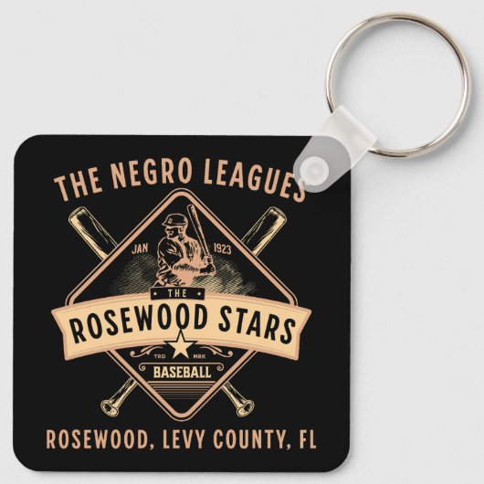 1923 Rosewood Stars Negro League Baseball Legacy Sleutelhanger (Achterkant)