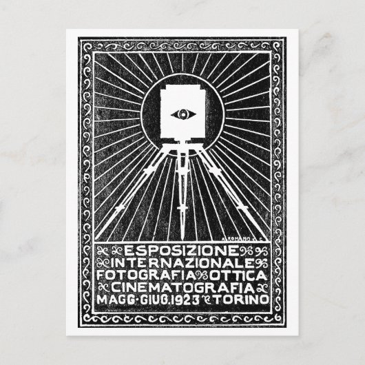 1923 Turijn Photo Expo Poster Briefkaart (Voorkant)