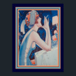 1923 Vie Parisienne Art Deco Afdrukken 12 x 16 Poster<br><div class="desc">Dit is een reproductie van een zeldzame,  kunstdeco,  lithograaf,  die te zien is in La Vie Parisienne.</div>