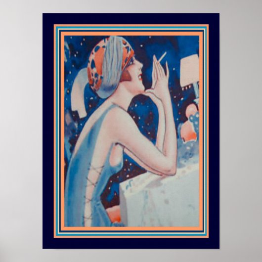 1923 Vie Parisienne Art Deco Afdrukken 12 x 16 Poster (Voorkant)