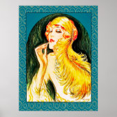 1924 Art Deco Lady Poster (Voorkant)