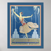 1924 George Barbier Art Deco Poster (Voorkant)
