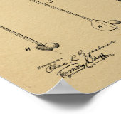 1924 Golf Club Grip Patent Art Drawing Print (Hoek)