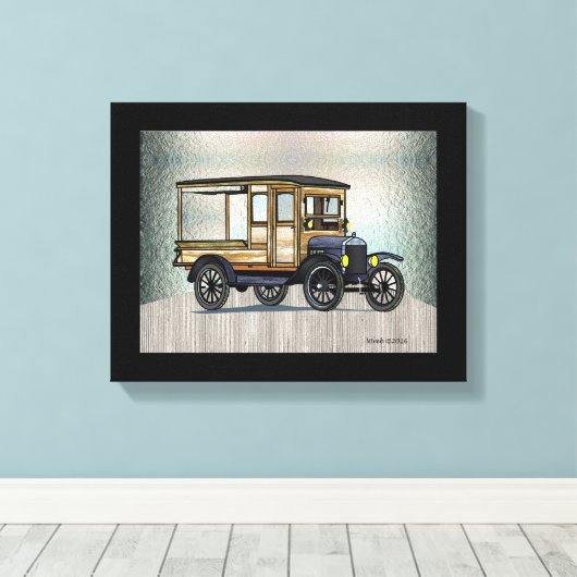 1924 IHC Huckster Canvas Afdruk (Insitu (Houten vloer))