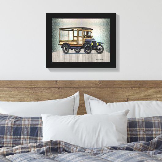 1924 IHC Huckster Canvas Afdruk (Insitu (Slaapkamer))