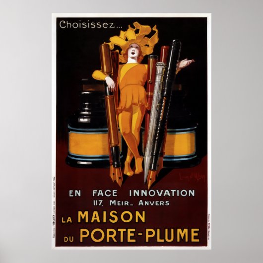 1924 Jean D'ylen -la Maison Du Porte-plume Poster (Voorkant)