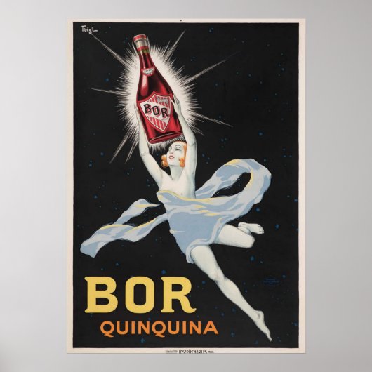 1924 🍾 Joseph-Charles Paris Bor Quinquina Wine Poster (Voorkant)