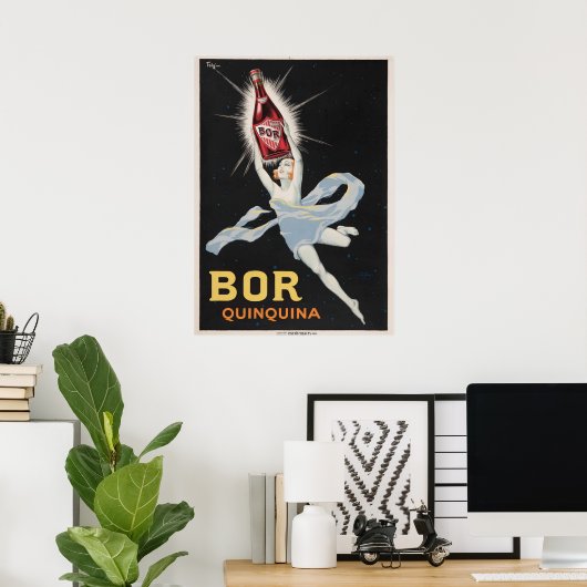 1924 🍾 Joseph-Charles Paris Bor Quinquina Wine Poster (Thuiskantoor)