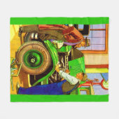 1924 Kelly Springfield ballonbanden Fleece Deken (Voorkant (Horizontaal))