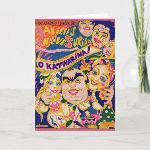 1924 Muziekbedekking "O Katharina" Kaart